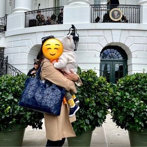 Bao Bao Issey Miyake Rock Tote, Navy